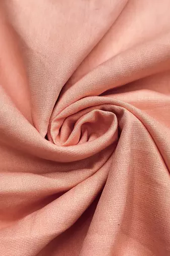 Peach rayon cotton printed unstitched dress material
