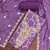 Purple cotton silk embellished unstitched dress material
