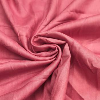 Pink rayon cotton printed unstitched dress material 4