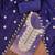 Purple viscose georgette embroidered unstitched dress material