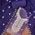 Purple viscose georgette embroidered unstitched dress material