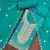 Turquoise viscose georgette embroidered unstitched dress material