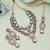 Pink color kundan necklace set