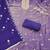 Purple viscose georgette embroidered unstitched dress material