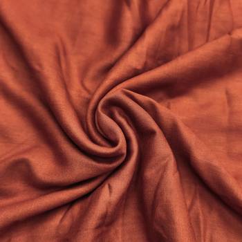 Rust viscose georgette embroidered unstitched dress material 4