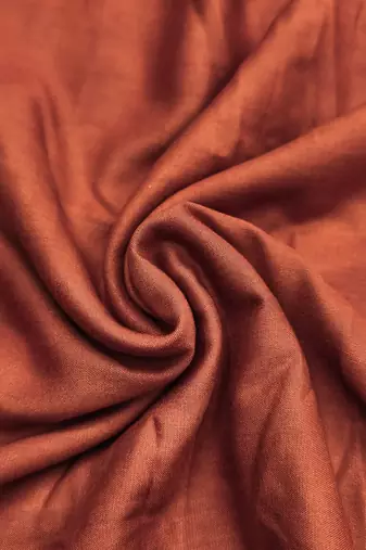 Rust viscose georgette embroidered unstitched dress material