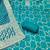 Turquoise cotton silk embellished unstitched dress material