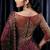 Wine burgundy heavy sequin saree