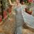 Silver grey sequin embellished saree