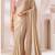 Champagne gold georgette  saree