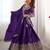 Purple Embroidered Treditional Lahenga Choli With Blouse