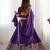 Purple Embroidered Treditional Lahenga Choli With Blouse