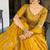 Mustard Embroidered Treditional Lahenga Choli With Blouse