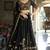 Black Embroidered Treditional Lahenga Choli With Blouse