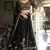 Black Embroidered Treditional Lahenga Choli With Blouse