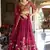 Purple Embroidered Treditional Lahenga Choli With Blouse