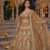 Beige Color Sequins Coding Work Net Lehenga 
