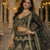 Black Color Sequins Coding Work Net Lehenga 