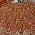 Orange Color Sequins Coding Work Net Lehenga 