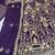 Purple Color Sequins Coding Work Net Lehenga 