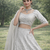 White Color Embroidery Sequins Work Faux Georgette Lehenga Choli Dupatta Set