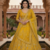 Yellow Color Sequins Coding Work Net Lehenga 