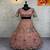 Pink Color Embroidery Sequins Work Butterfly Net Lhenga Choli Dupatta Set