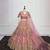 Pink Color Embroidery Sequins Work Butterfly Net Lhenga Choli Dupatta Set