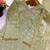 silk blend sage green embroidered salwar set
