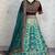 Aqua Blue Color Embroidery Sequins Work Satin Silk Lehenga Choli Dupatta Set