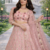 Pink Color Embroidery Sequins Work Net Lehenga Choli Dupatta Set