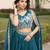 TEAL BLUE New Arrival Fendy Silk Lehenga in Teal Blue | Designer Beads & Scallop Work