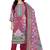 Pink color crepe silk printed women unstitched dress material