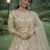 Off White Color Coding Sequins Work Net Lehenga Choli Dupatta Silk
