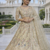 Off White Color Coding Sequins Work Net Lehenga Choli Dupatta Silk