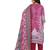 Pink color crepe silk printed women unstitched dress material