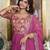 pink festival wear fox georgette long gown with heavy sequins dupatta | ready-made
