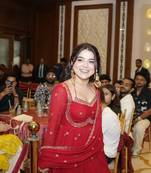 Crimson red festive suit