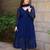 Royal blue anarkali suit