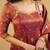 Rust orange silk anarkali set