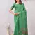 gajri lillen jacuard work designer party wear saree with unstitched blouse piece