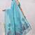rama lillen jacuard work designer party wear saree with unstitched blouse piece