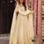 Cream heavily embellished anarkali