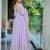 Lavender sequins work anarkali set