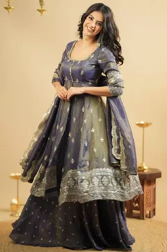 Dusky lavender palazzo set