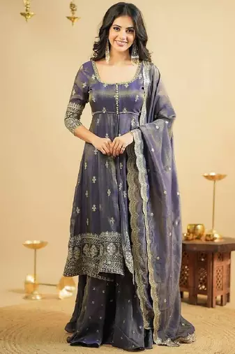 Dusky lavender palazzo set