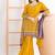  yellow chinon sharara suit for women festival wear