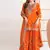  orange chinon palazzo suit for women wear