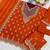  orange chinon palazzo suit for women wear