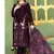  purple velvet pakistani straight suit for women 